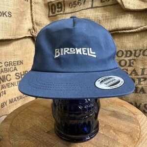 Birdwell California Snapback Hat Blue Embroidered Surf Cap Yupoong OS New